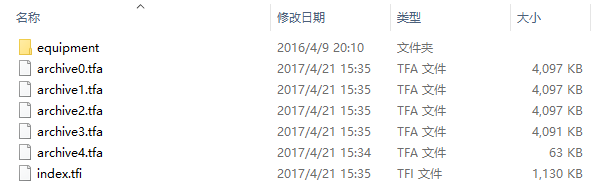 TFA 文件